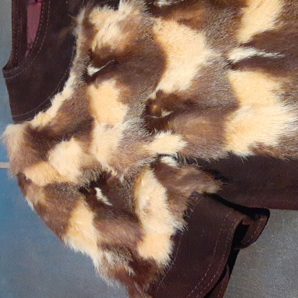 Vintage Fur & Suede Jacket - Picture 5 of 12